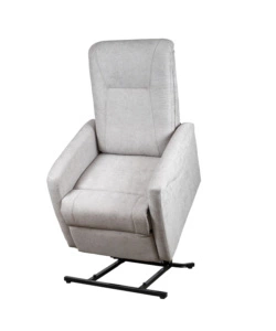 POLTRONA MASSAGGIANTE BELLAHOME "SIENA" CON RECLINER ELETTRICO IN TESSUTO GRIGIO, 75X93X105 CM